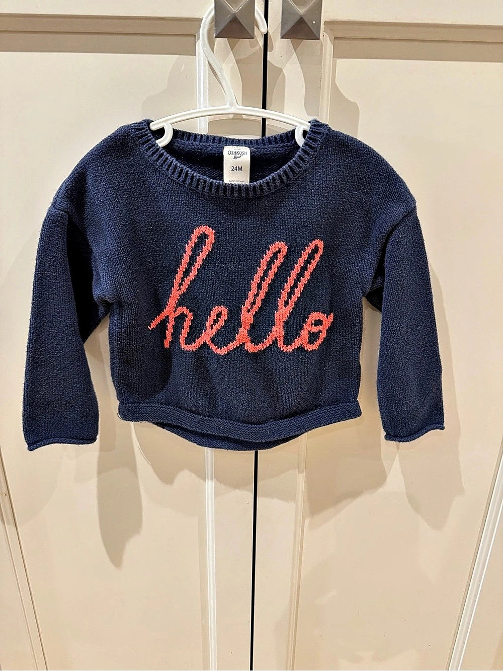 OshKosh B'gosh Girls 24M Hello Sweater